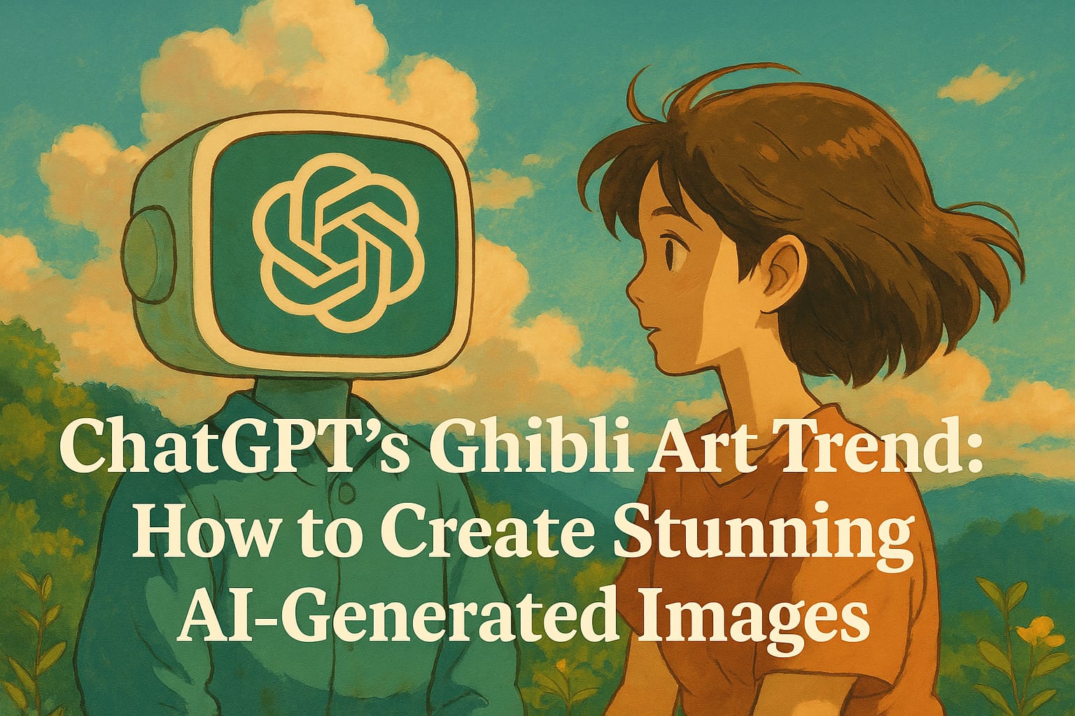 An AI-generated Ghibli image.