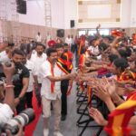 Vijay's entry at TVK's First General Body Meeting.