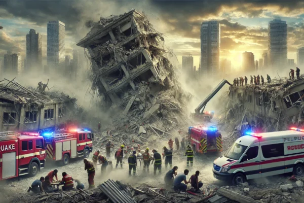 Earthquake rescue graphics