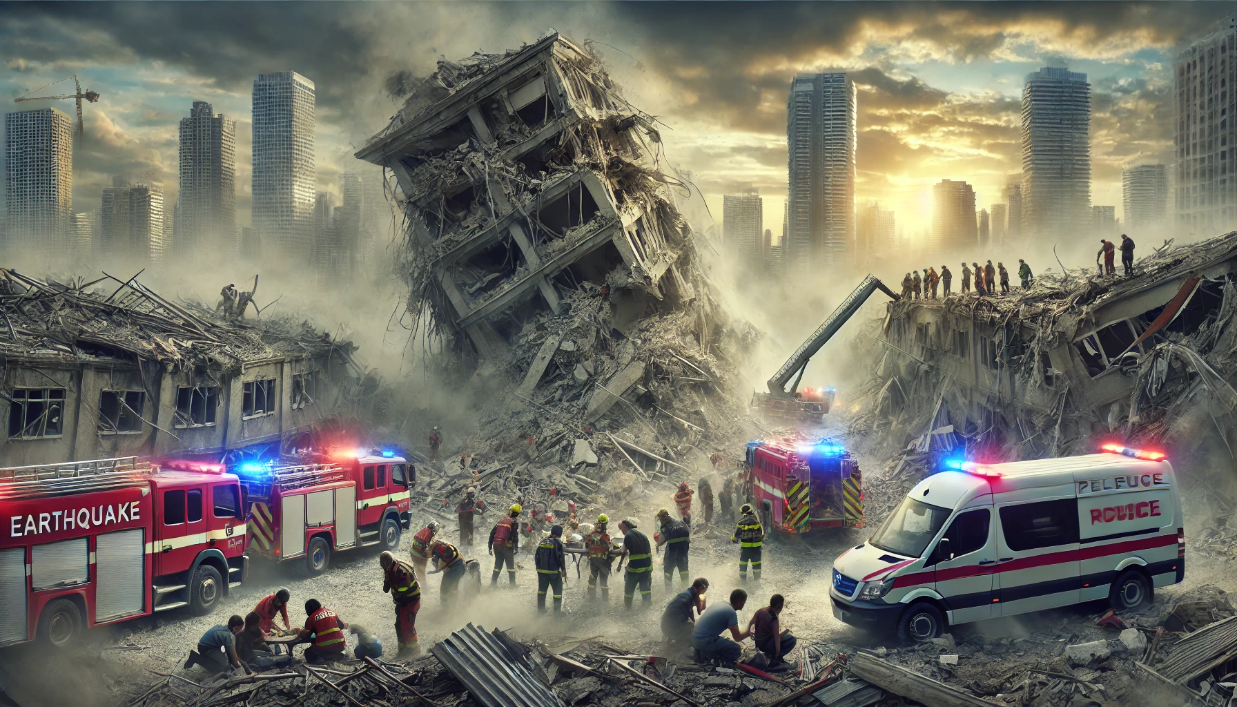 Earthquake rescue graphics