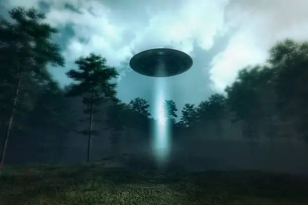 UFO landing on Earth