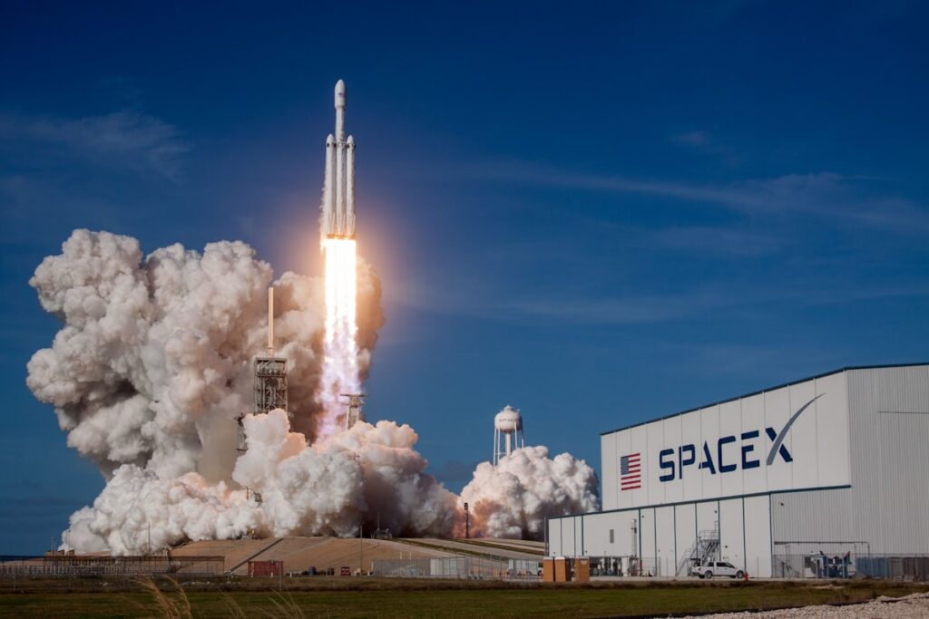 A rocket launched by SpaceX