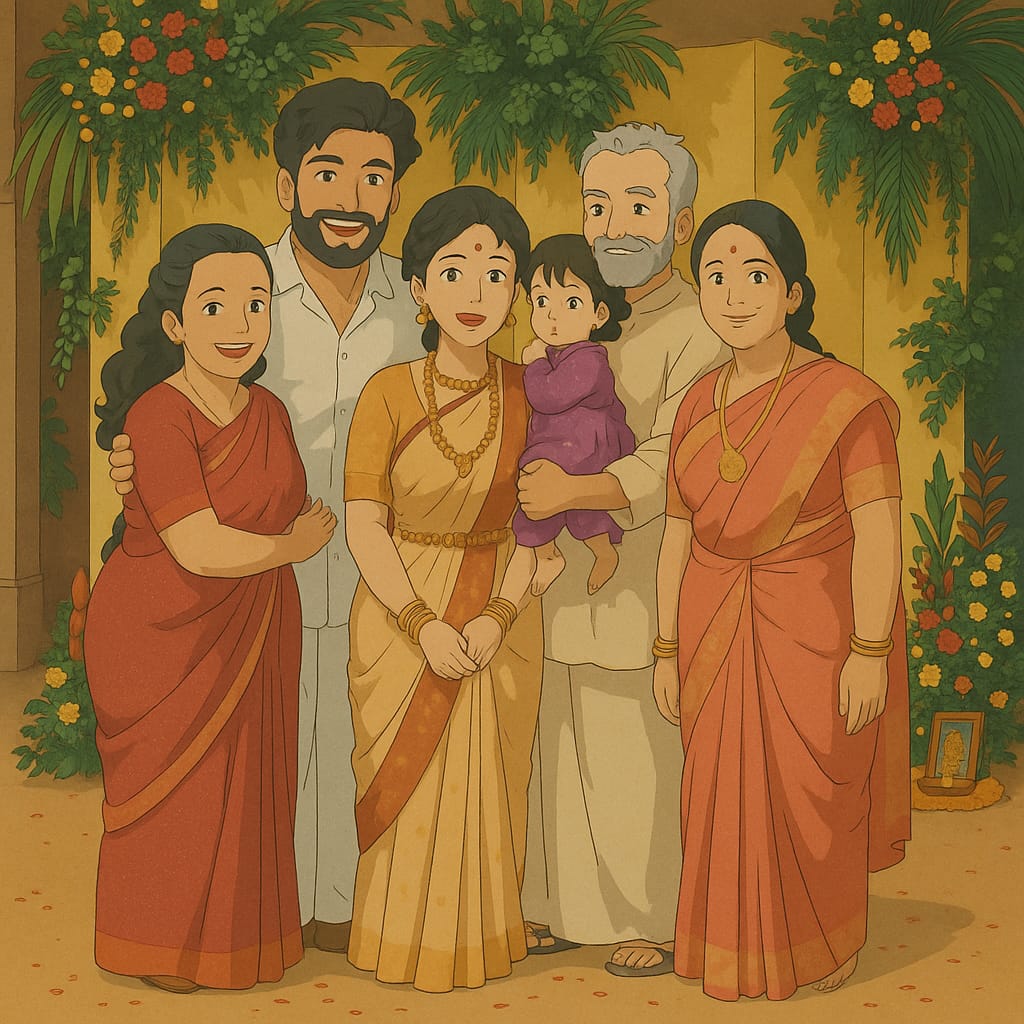 Priyanka Deshpande Wedding Ghibili style