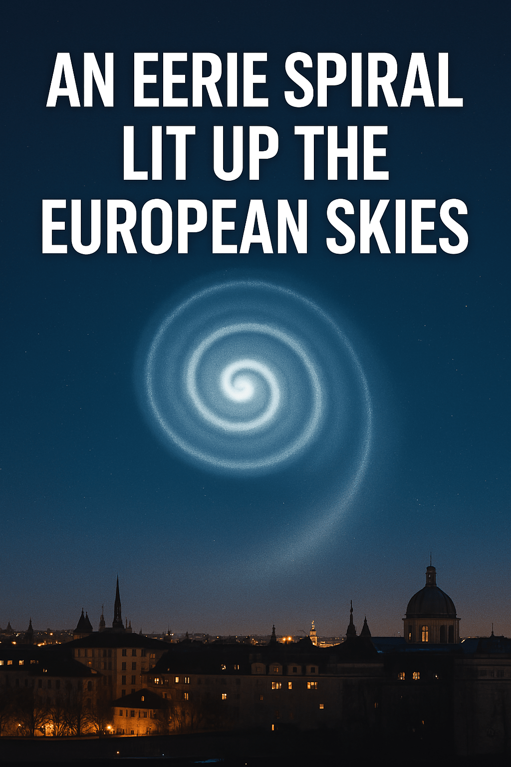 An Eerie Spiral Lit up the European Skies.