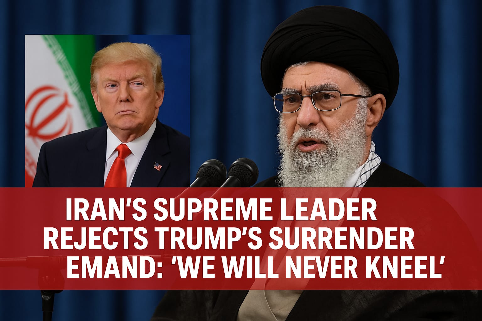 Trump vs Iran Leader